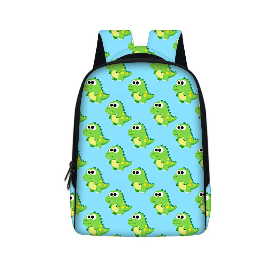 Dinosaur-Print Kids Backpack Portable And High-Capacity