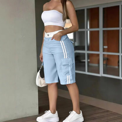 Casual European And American-style Womens High-waisted Pants
