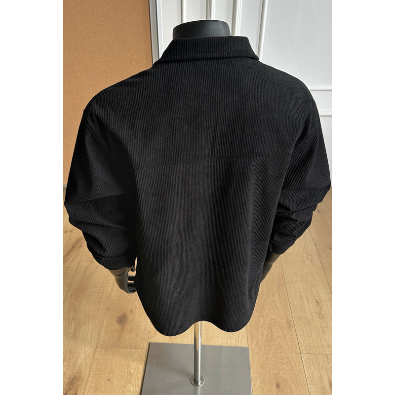 American-style Loose-fit Casual Lapel Men's Shirt Jacket