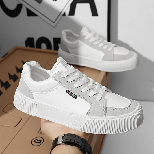Low-top Trendy Men's Chunky-soled Casual Shoes With Color-blocking Design