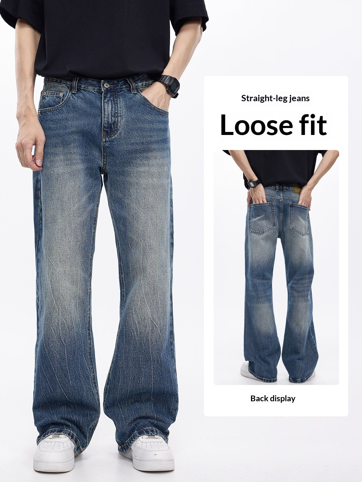Men's Loose Straight-leg Casual All-match Pants