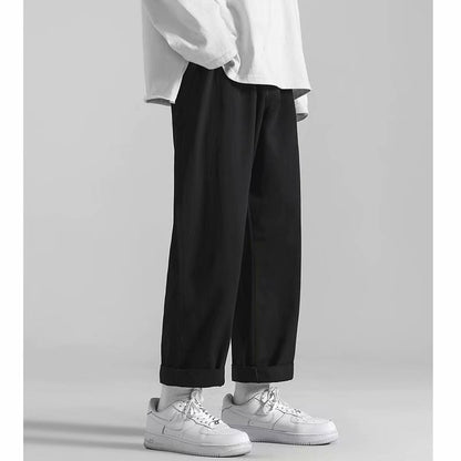 Autumn Korean-style Trendy Cropped Cargo Pants Casual Pants