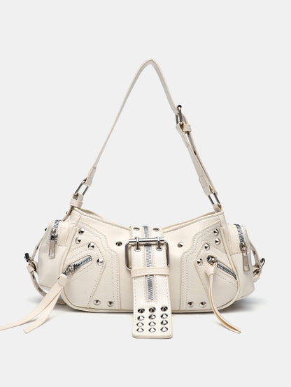 Motorcycle Punk Rivet Retro Womens Crossbody Bag