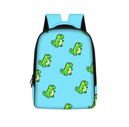 Dinosaur-Print Kids Backpack Portable And High-Capacity