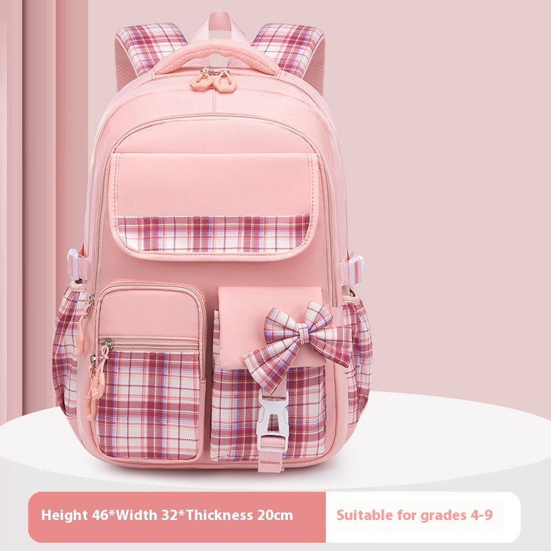 Children's Backpack Lightweight Spine-protective Burden Reduction Large Capacity