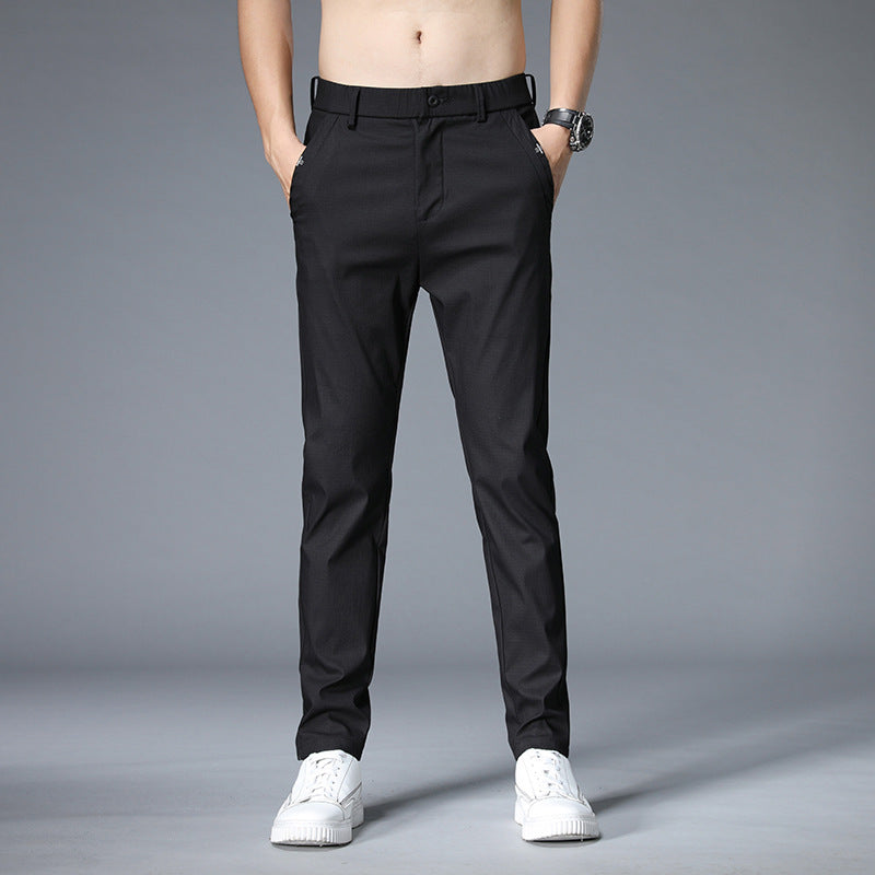 Men's Pants Summer Thin Men's Casual Trousers Straight Loose Elastic Trend Trousers