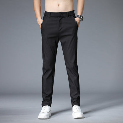 Men's Pants Summer Thin Men's Casual Trousers Straight Loose Elastic Trend Trousers