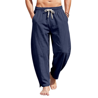 Summer Linen-cotton Harem Pants Loose-fitting