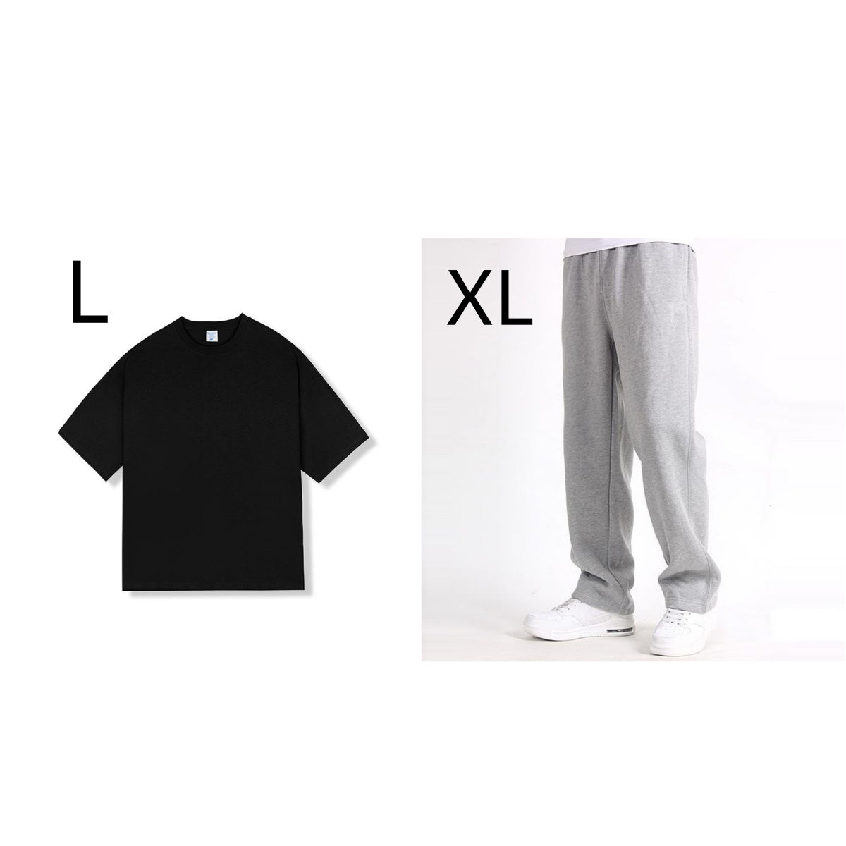 Casual Trousers Men's Home Straight Sweater Solid Color Loose Trousers