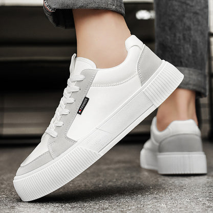 Low-top Trendy Men's Chunky-soled Casual Shoes With Color-blocking Design