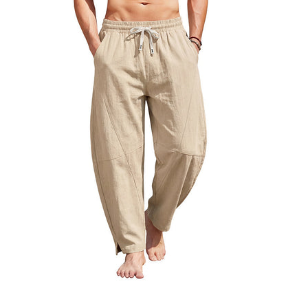 Summer Linen-cotton Harem Pants Loose-fitting