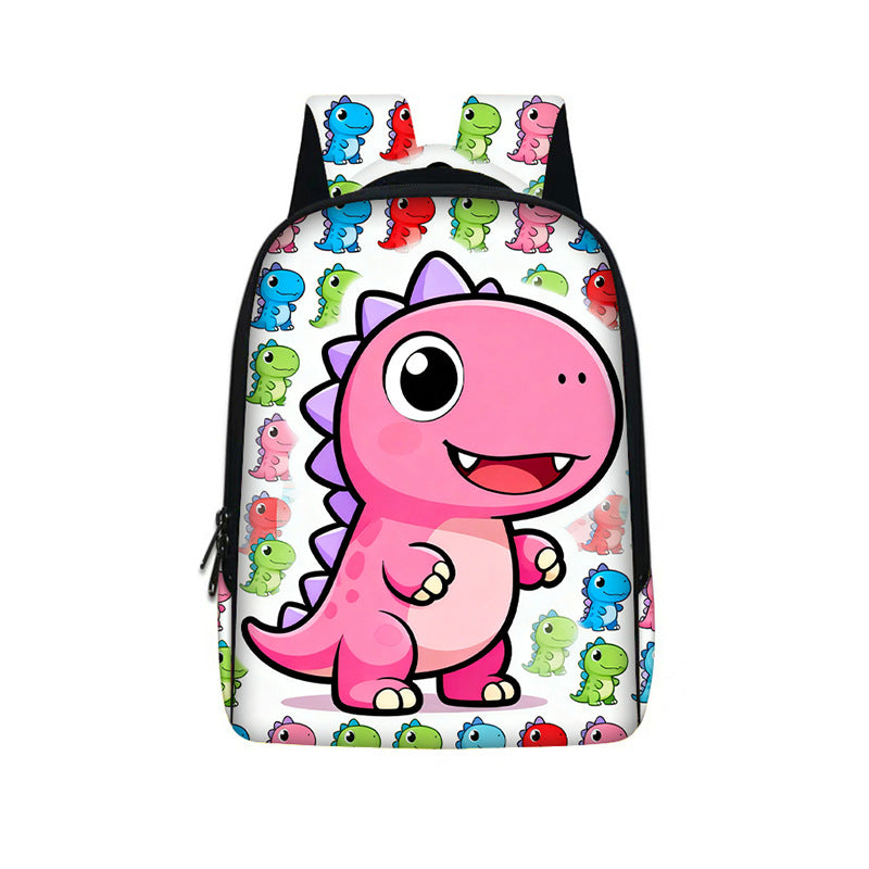 Dinosaur-Print Kids Backpack Portable And High-Capacity