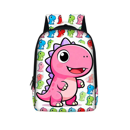Dinosaur-Print Kids Backpack Portable And High-Capacity
