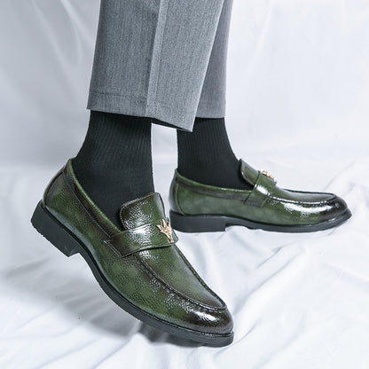Mens Business Dress Leather Shoes For Summer And Autumn
