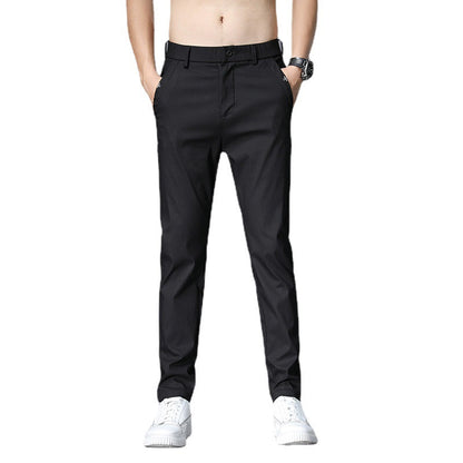 Men's Pants Summer Thin Men's Casual Trousers Straight Loose Elastic Trend Trousers