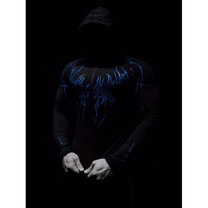 Fitness Half-Zip Quick-Dry Stretchy Hooded Long-Sleeve Sports Top