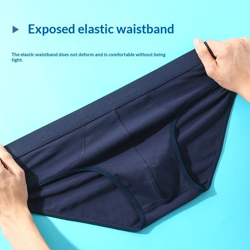 Men's Cotton Underwear High-Waist Breathable Plus-Size Briefs