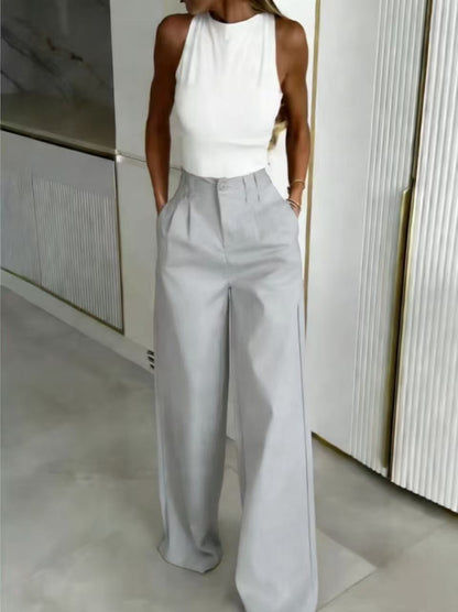 Loose Flowing Figure-flattering Casual Floor-length Pants
