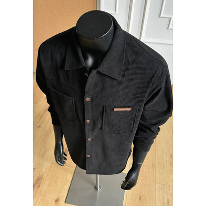 American-style Loose-fit Casual Lapel Men's Shirt Jacket