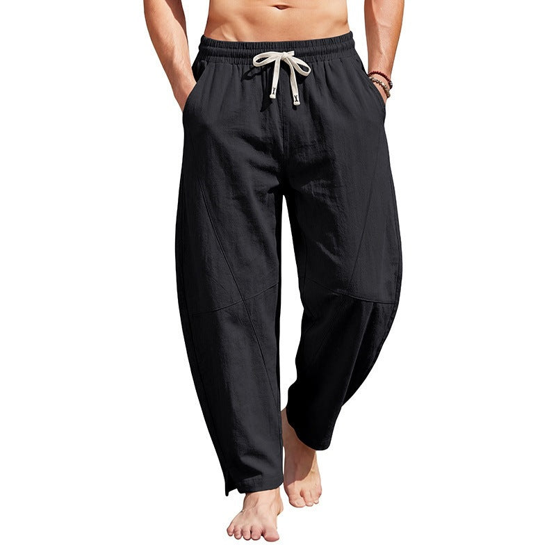 Summer Linen-cotton Harem Pants Loose-fitting
