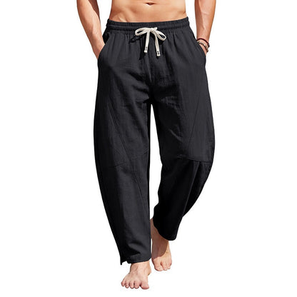 Summer Linen-cotton Harem Pants Loose-fitting