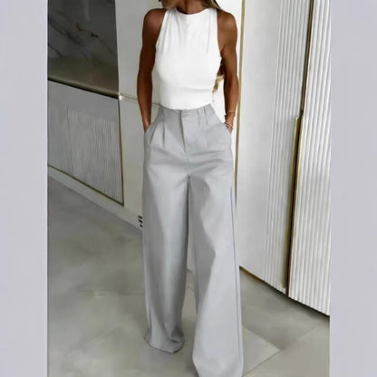 Loose Flowing Figure-flattering Casual Floor-length Pants